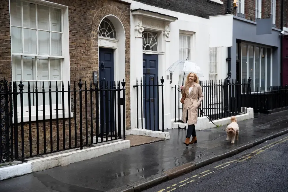 Victorian townhouse in Kensington with traditional period exterior and ageing internal plumbing system
